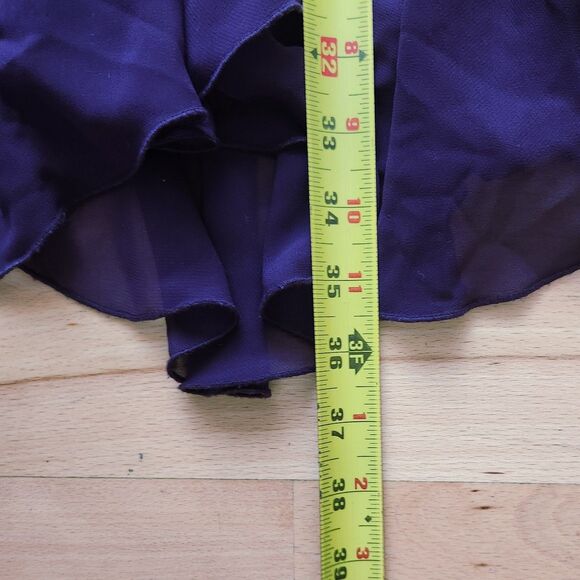 S.L. Fashions Womens Plum Fit& Flare Maxi Skirt Only, Size 10 - Picture 4 of 5
